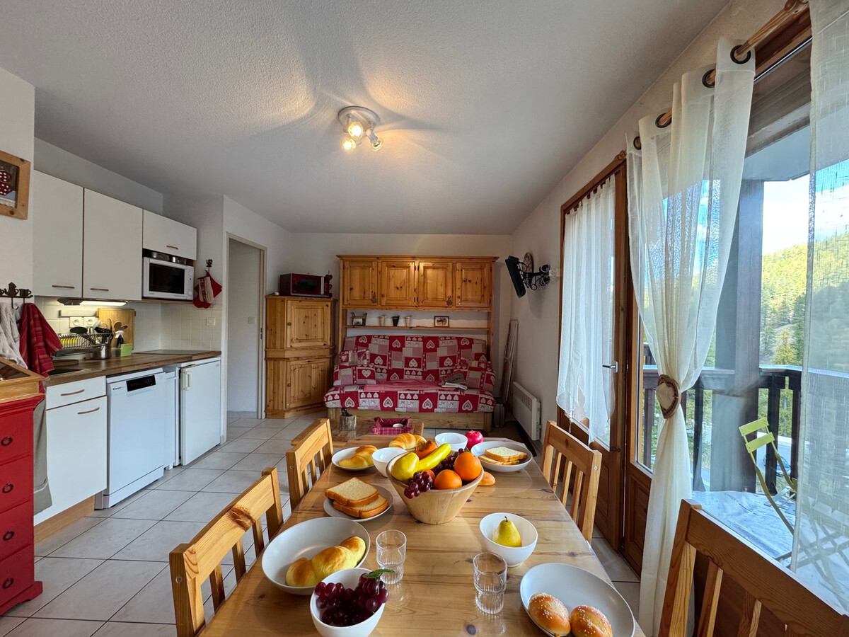 T2 Vars, 6 pers, balcon vue pistes - Photo 1