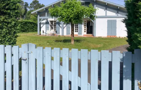 Maison landaise 10 pers. Mimizan, jardin 1300 m² : photo 11