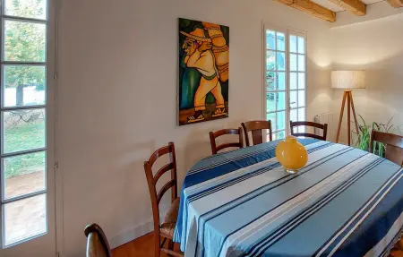 Maison landaise 10 pers. Mimizan, jardin 1300 m² : photo 14
