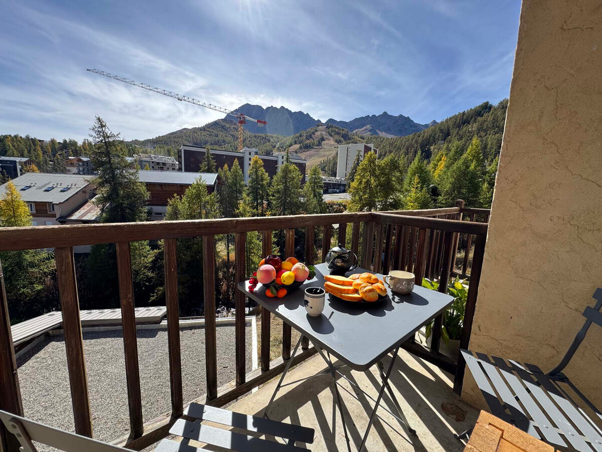 T2 26 m² à Vars : 6 pers., balcon vue montagne - Photo 7