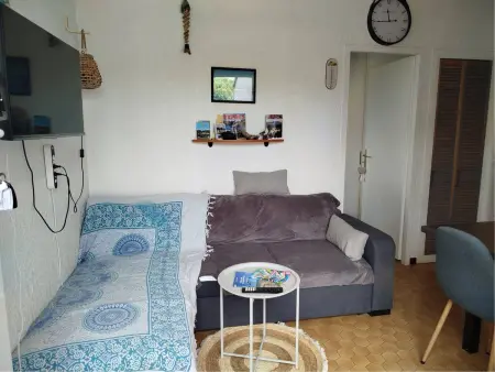 T2 mezzanine climatisé à Saint-Cyprien, parking privé, animaux admis : photo 5