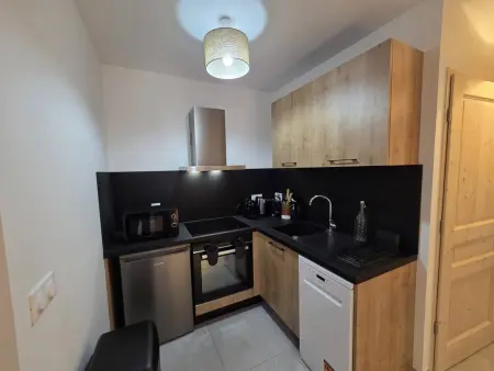 Appartement 3P neuf Valmorel, vue piste, balcon : photo 3