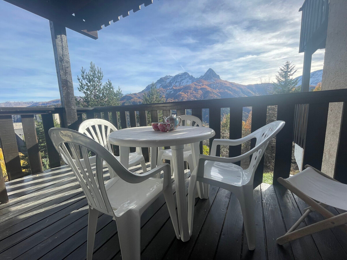Appartement rénové Pra-Loup 1500, balcon montagne - Photo 1