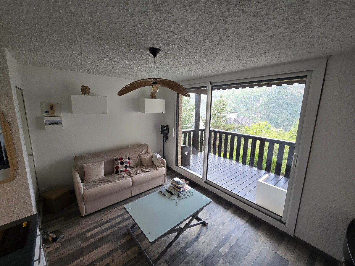 Appartement rénové Pra-Loup 1500, balcon montagne - Photo 2