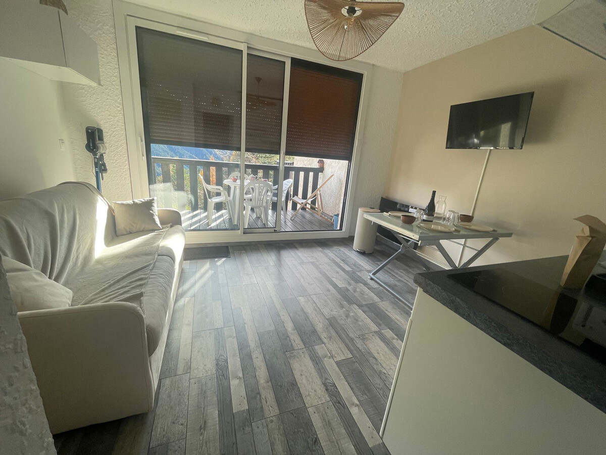 Appartement rénové Pra-Loup 1500, balcon montagne - Photo 11
