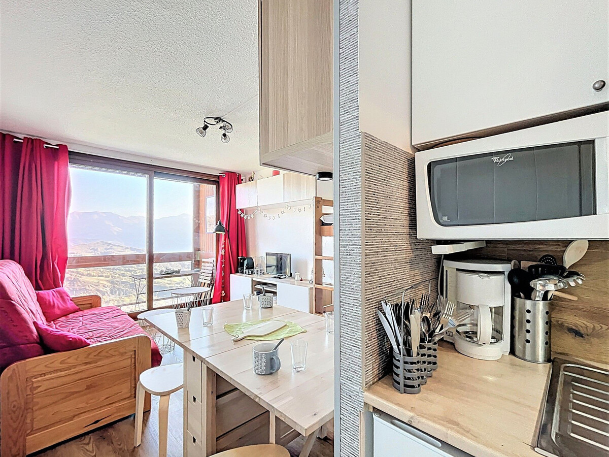 Studio 22m² rénové, skis aux pieds, balcon vue montagne - Photo 12