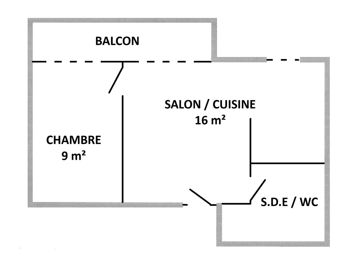 Le Grain de Sel - Appartement 1 chambre balcon Sud-Ouest - Photo 7