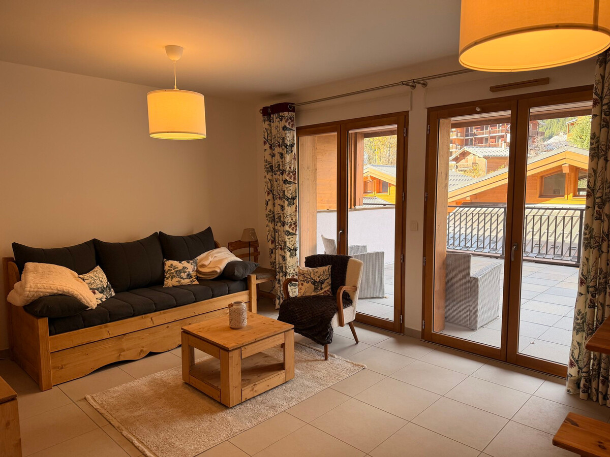 Appartement 2 pièces cabine avec grande terrasse, Pralognan - Photo 1
