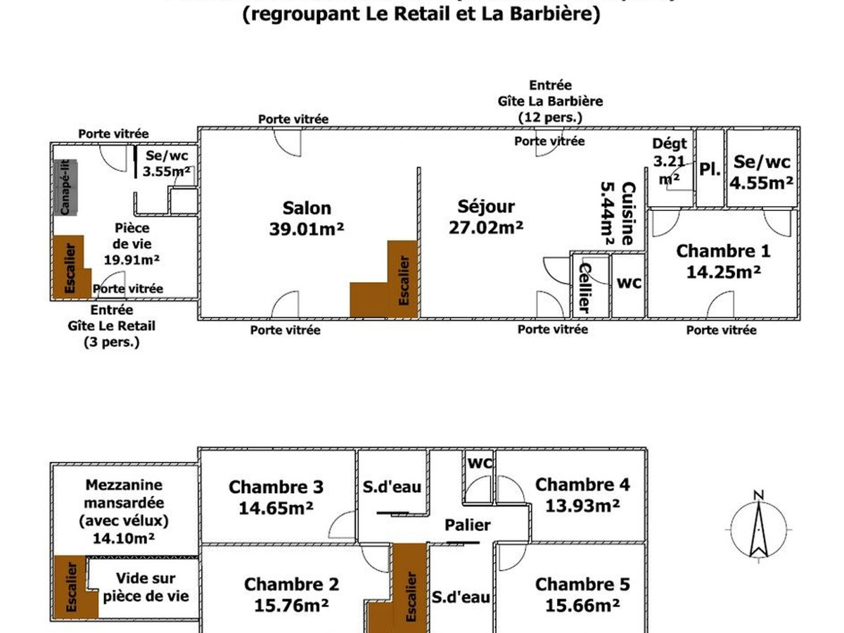 Gîtes Vendée 15 pers., piscine chauffée & terrain de jeux - Photo 32