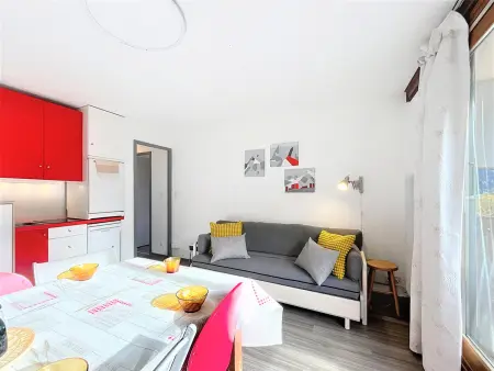 Appartement skis aux pieds, balcon sud, 7 pers au Corbier : photo 5