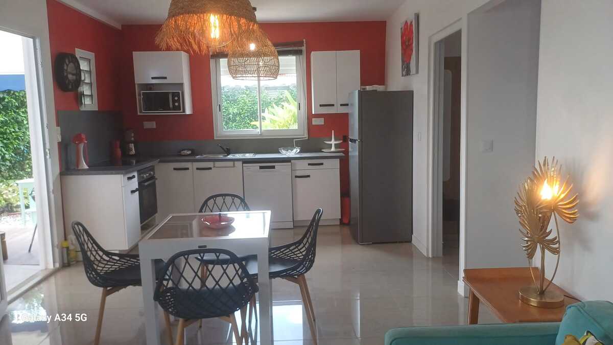 Bungalow 5 pers. à Bouillante, piscine privée toute l'année - Photo 14
