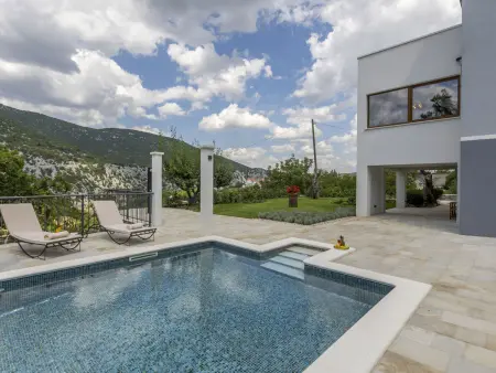 Villa Greystone à Omiš - Piscine privée, sauna et vue montagnes : photo 24