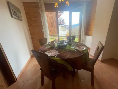 Appartement 2 chambres à Pra-Loup, terrasse avec jardin : photo 9