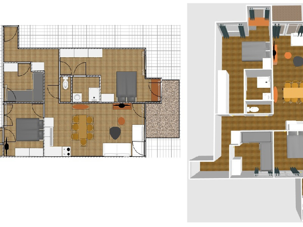 Appartement 4 pièces avec piscine, sauna et hammam - Photo 14