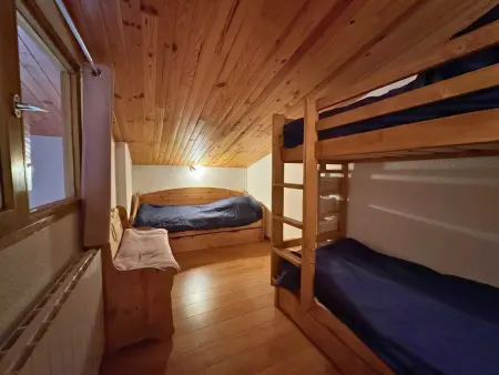 Duplex en mezzanine pour 6, pieds dans la neige aux Menuires : photo 9