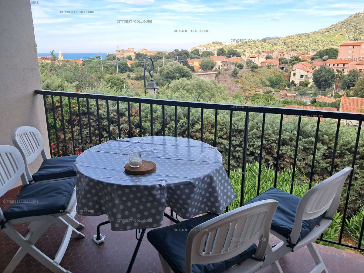 Duplex climatisé 5 pers., piscine et parking à Collioure - Photo 1