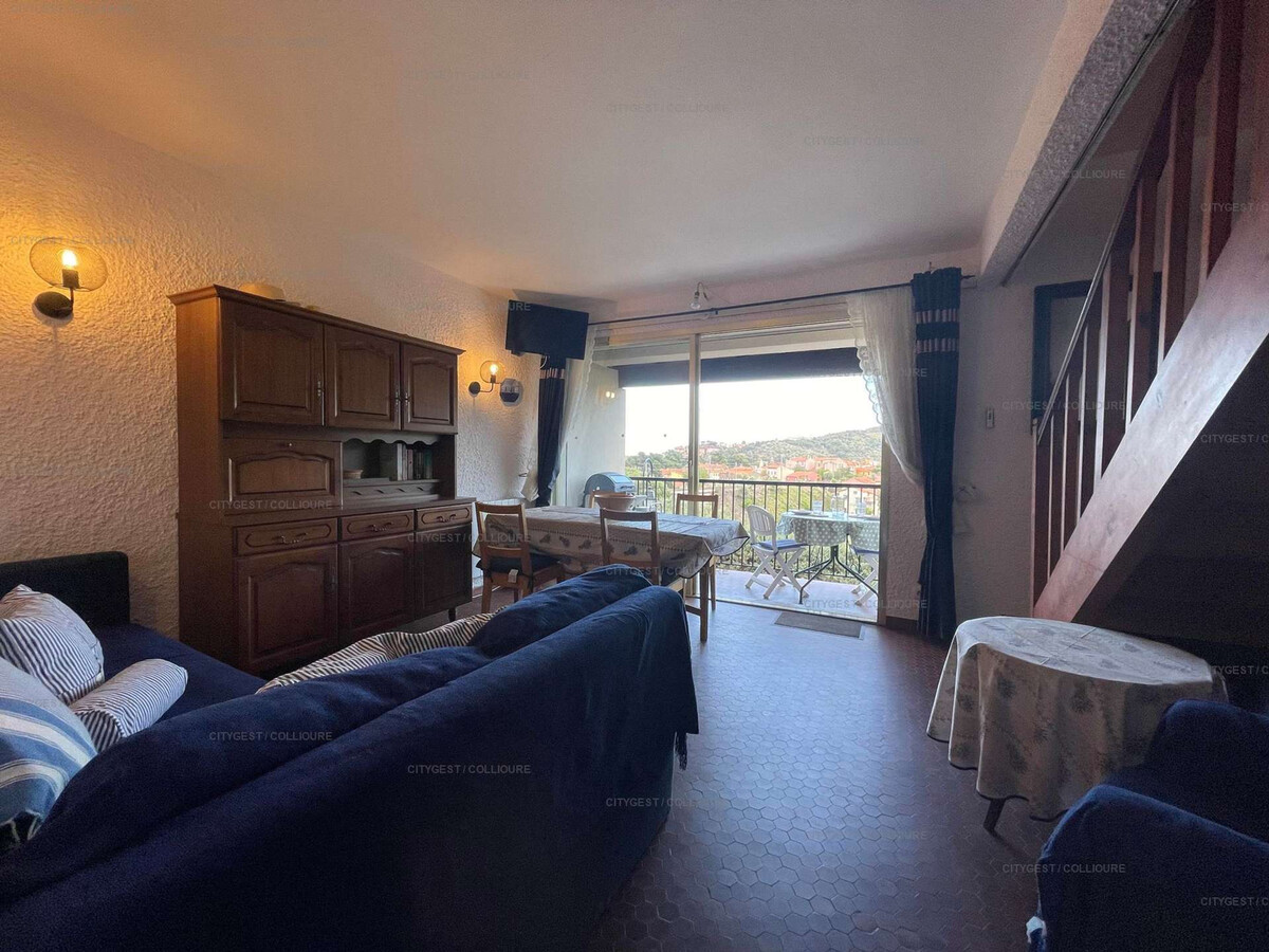 Duplex climatisé 5 pers., piscine et parking à Collioure - Photo 3