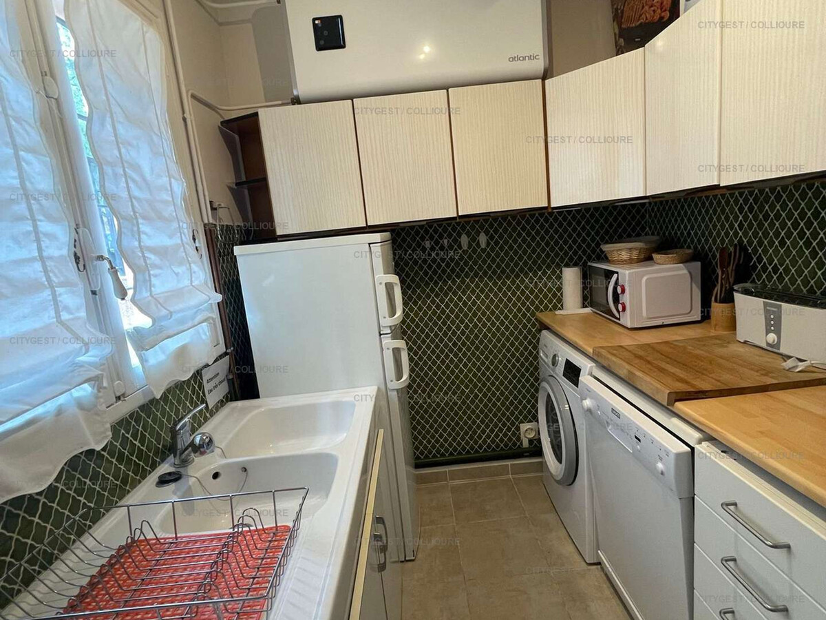 Duplex climatisé 5 pers., piscine et parking à Collioure - Photo 4