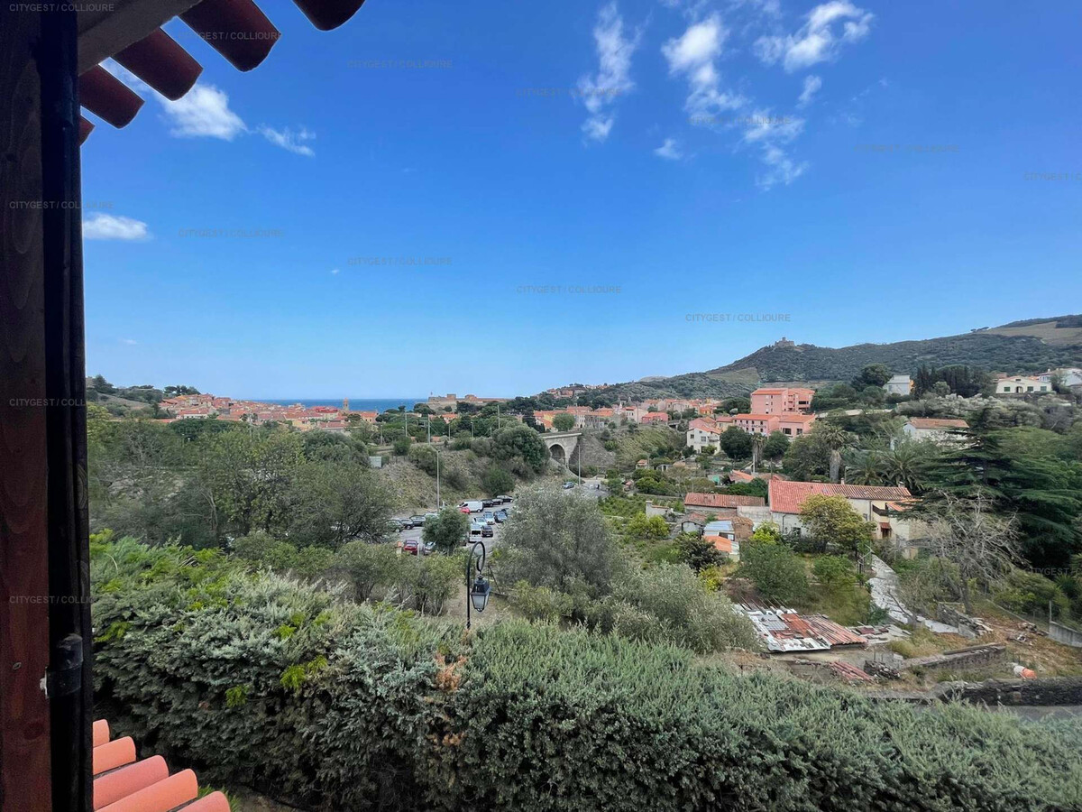 Duplex climatisé 5 pers., piscine et parking à Collioure - Photo 14