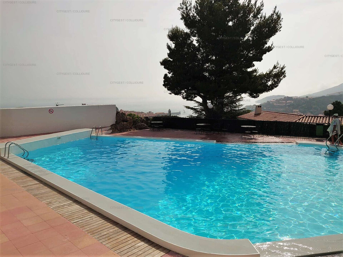 Duplex climatisé 5 pers., piscine et parking à Collioure - Photo 19