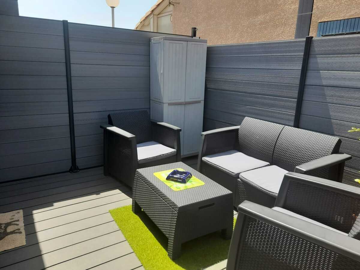 Maison 4 personnes à Gruissan, terrasse et parking - Photo 2