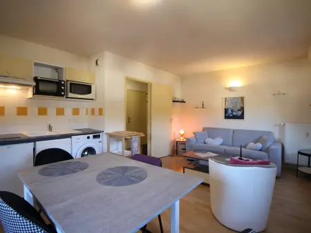 T2 centre La Bourboule, vue, parking, petit chien OK : photo 4