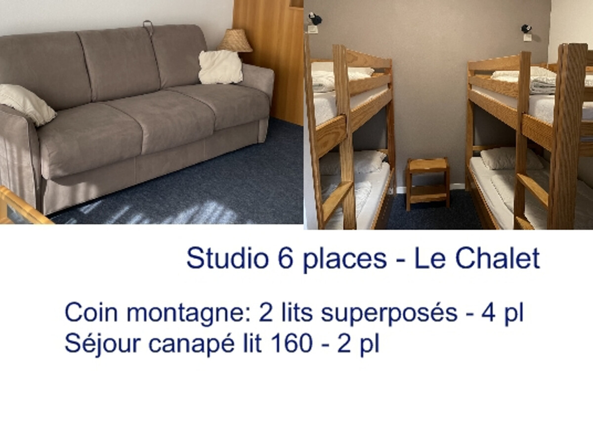 Studio 6 pers. Gourette avec piscine et placard ski - Photo 3