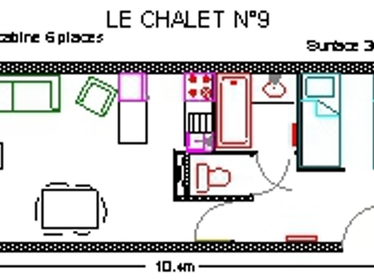 Studio 6 pers. Gourette avec piscine et placard ski - Photo 6