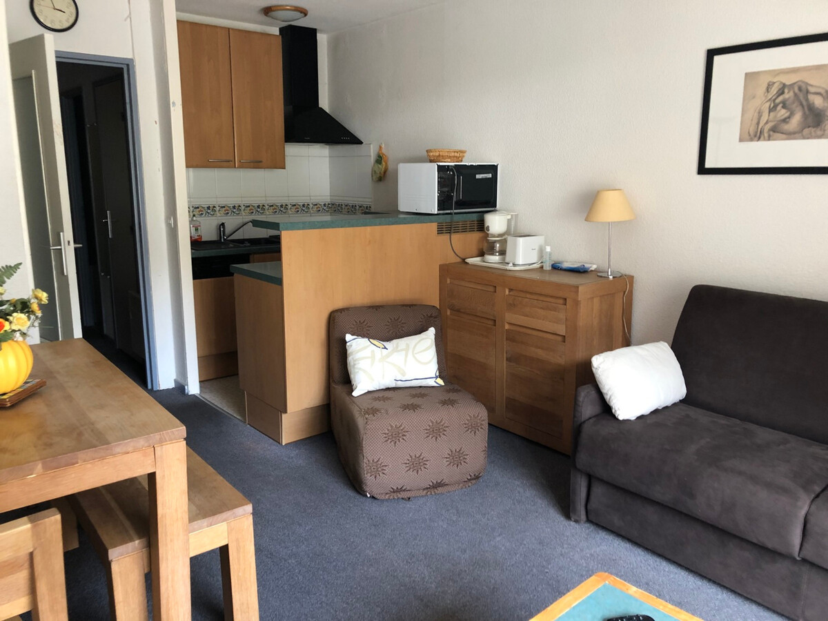 Studio confort Gourette, 4 pers, vue pistes et balcon - Photo 1