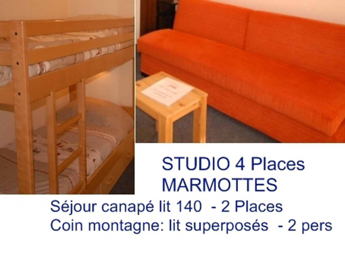 Studio 4 pers Gourette, vue pistes, animaux admis - Photo 5