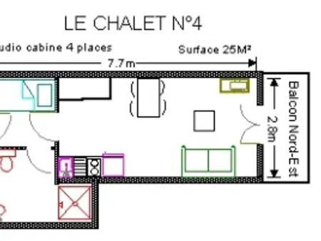 Studio 4 pers avec piscine à Gourette : photo 6
