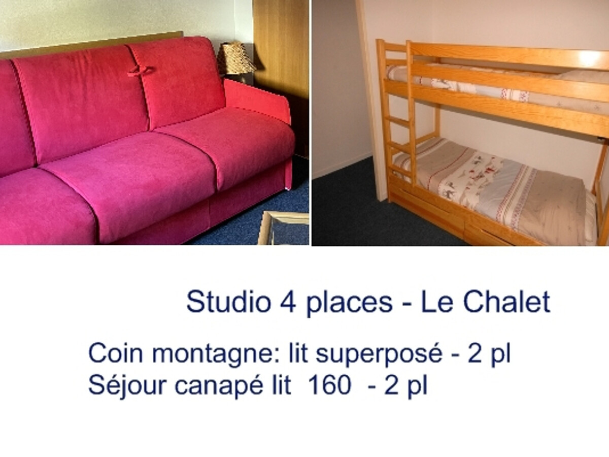 Studio 4 pers Gourette, piscine et placard à ski - Photo 6