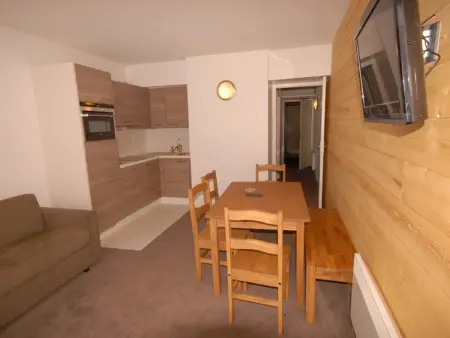 Studio Gourette 6 pers. vue pistes, animaux admis, casier à skis : photo 2