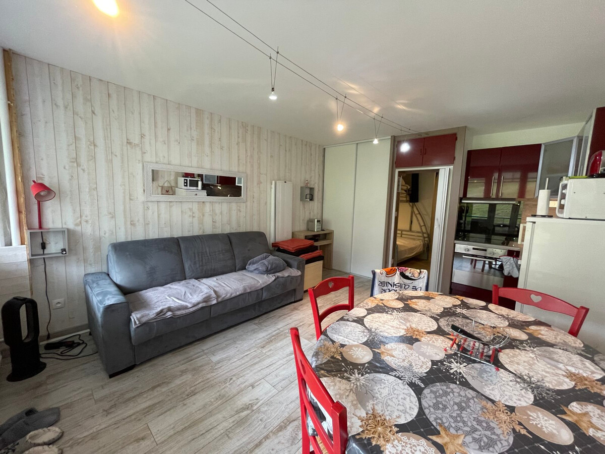 Studio cabine 6 pers, vue montagne à Gourette - Photo 1