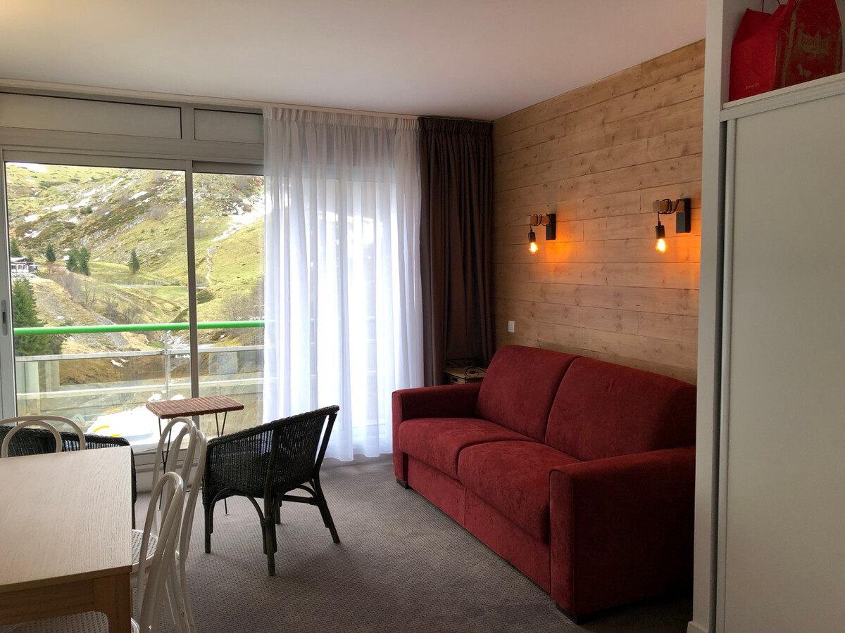 Studio 6 pers Gourette, balcon vue montagne, animaux OK - Photo 1