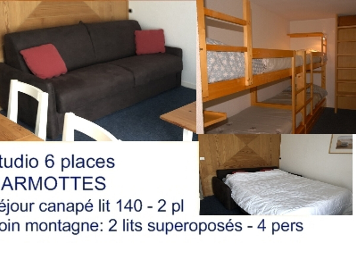 Studio 6 pers Gourette, vue pistes, animaux acceptés - Photo 4