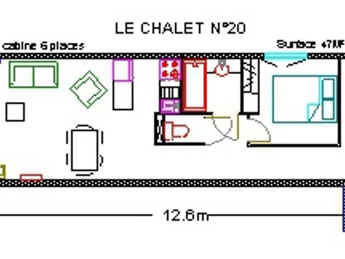 Appartement 6 pers Gourette, vue pistes, piscine - Photo 7