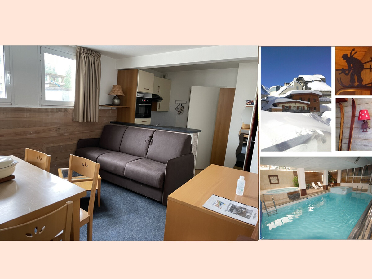 Studio duplex 7 pers à Gourette, piscine & wifi - Photo 1