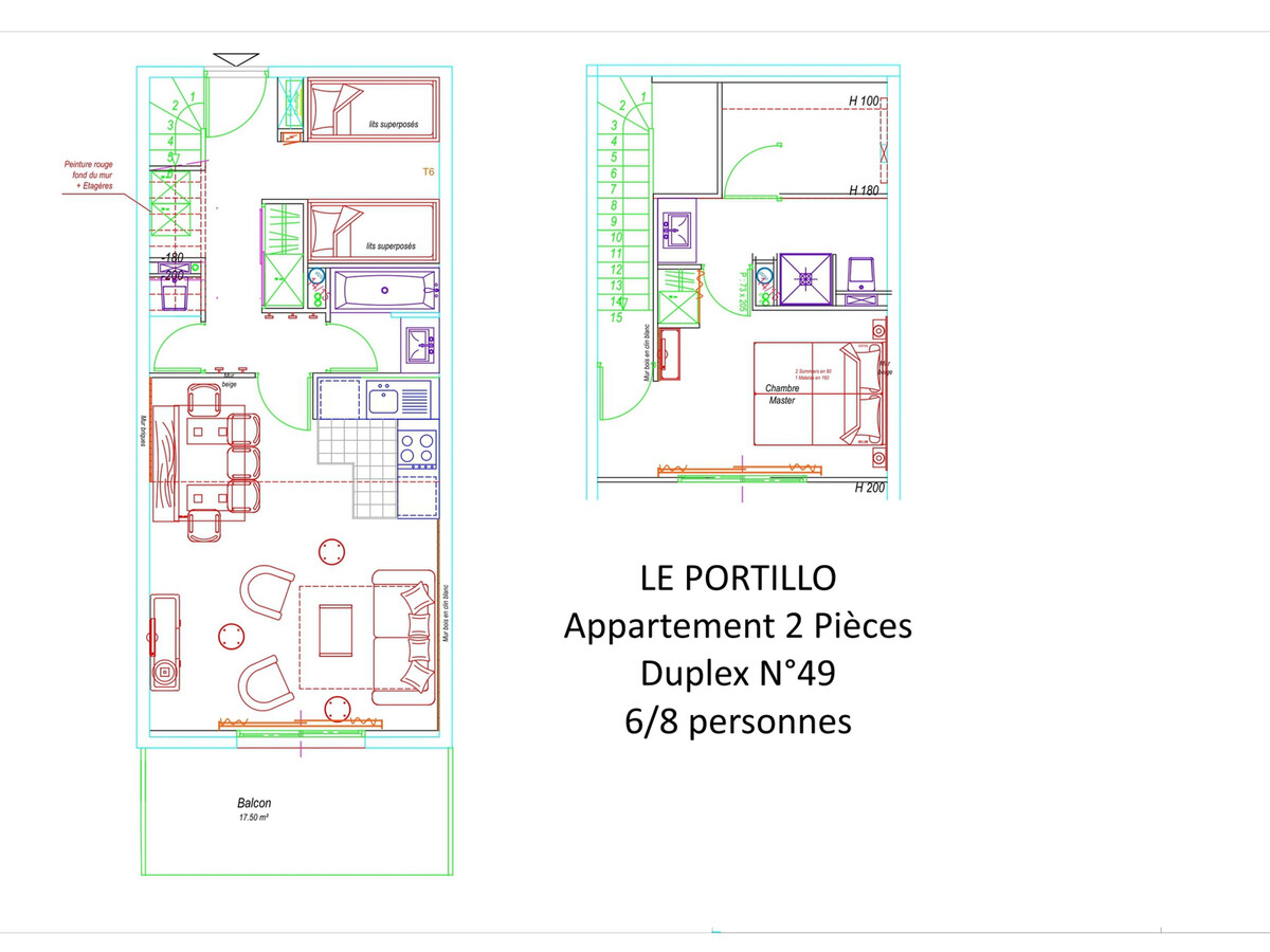 Duplex 8 pers. piscine et vue pistes à Gourette - Photo 9