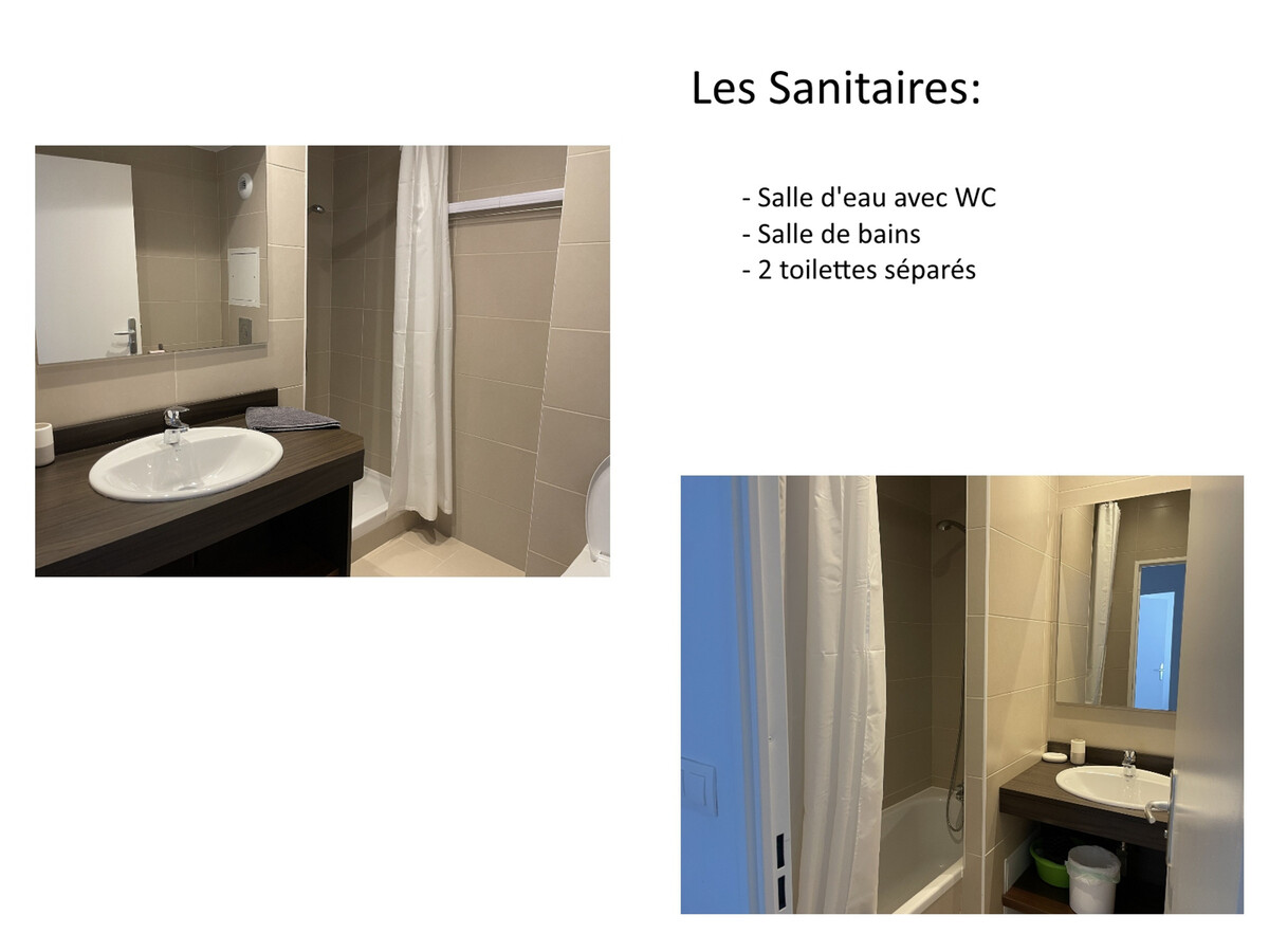 Appart 3p 75m² Gourette, piscine, vue pistes, 10 pers - Photo 12