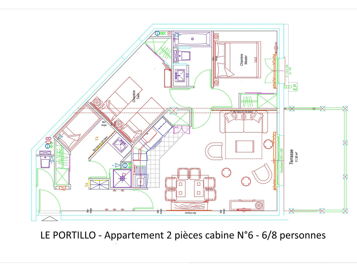 Appartement 8 pers avec piscine à Gourette - Photo 10