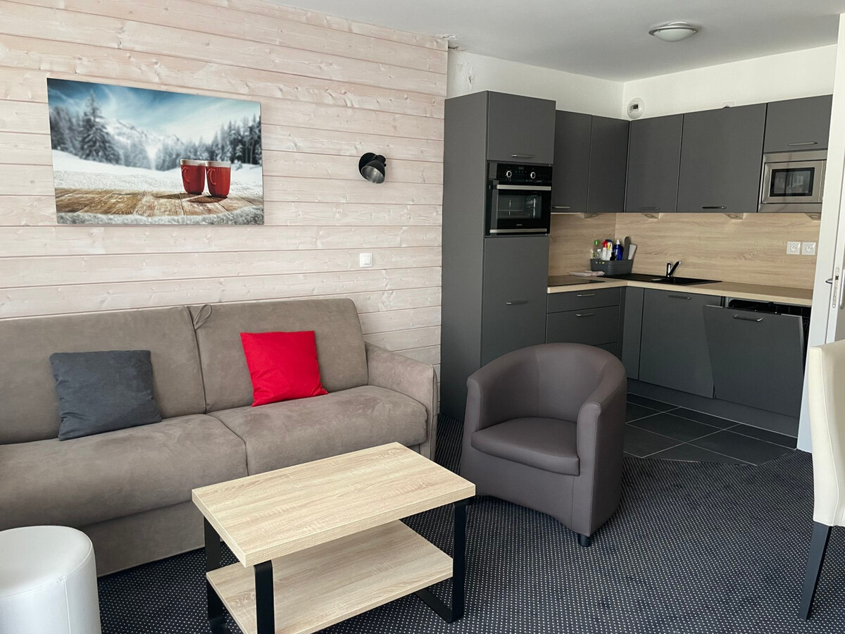 Studio 6 pers Gourette, balcon vue pistes et piscine - Photo 1
