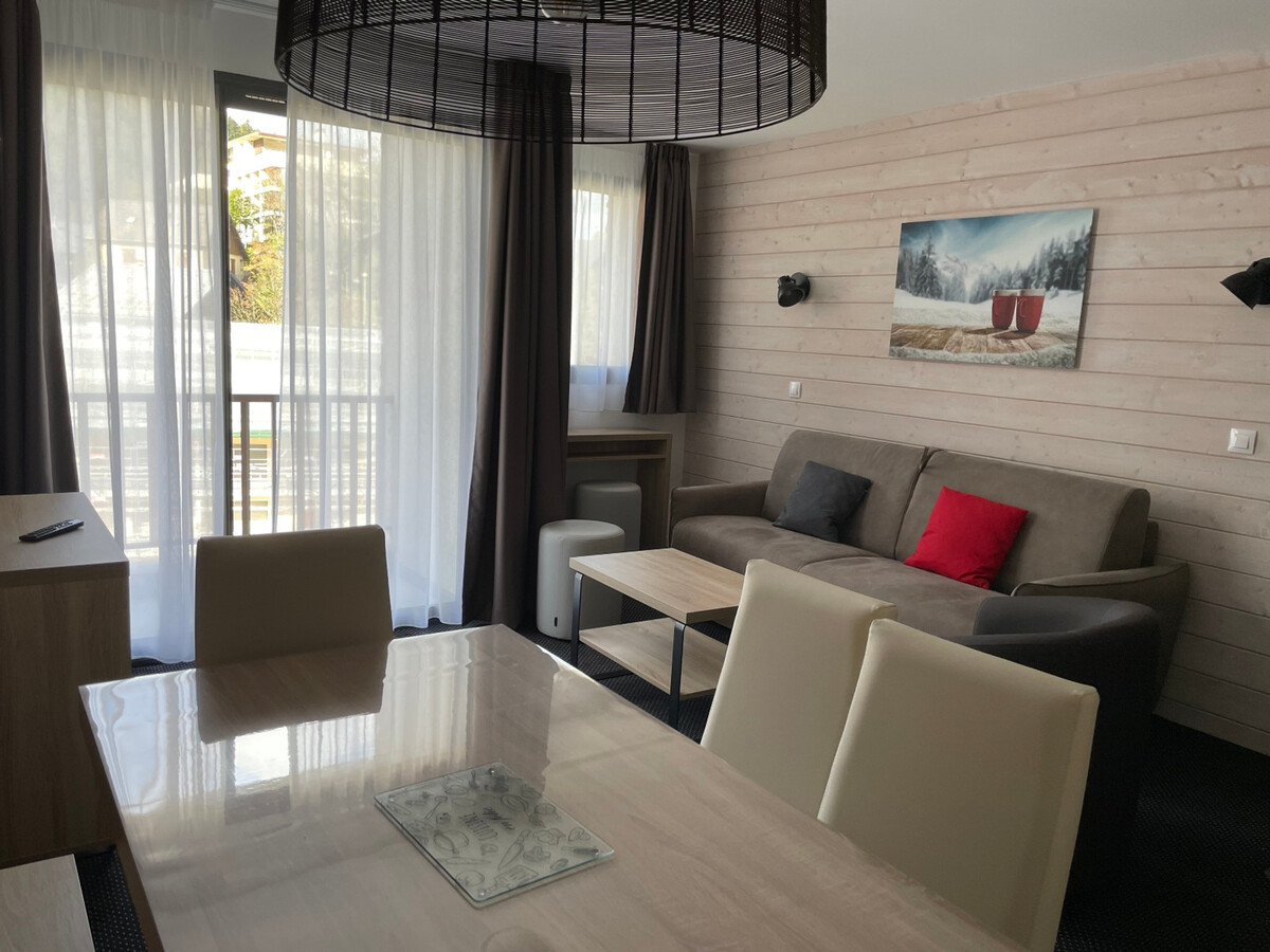 Studio 6 pers Gourette, balcon vue pistes et piscine - Photo 2