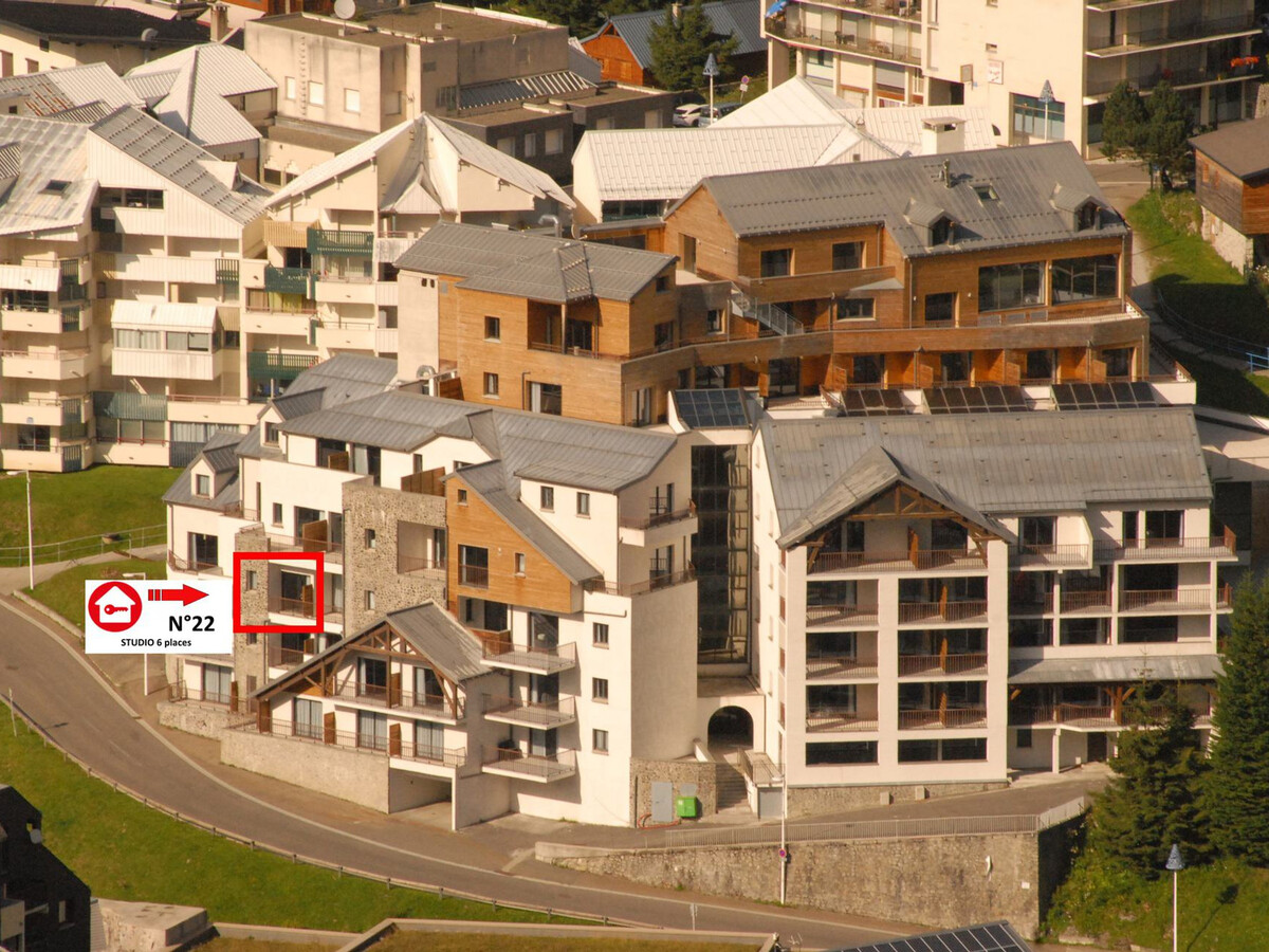 Studio 6 pers Gourette, balcon vue pistes et piscine - Photo 4