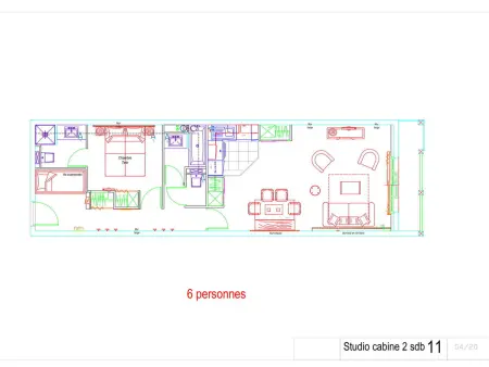 Studio cabine 6 pers Gourette, piscine, animaux acceptés : photo 11