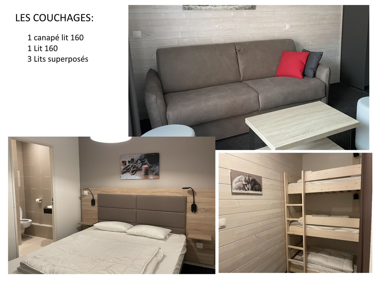 Studio cabine 7 pers avec piscine à Gourette - Photo 2