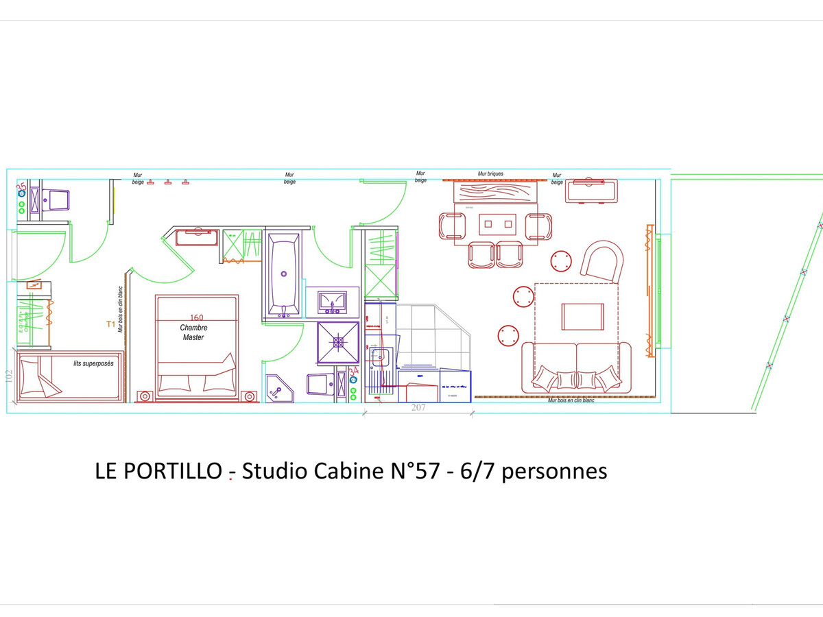 Studio cabine 7 pers avec piscine à Gourette - Photo 9