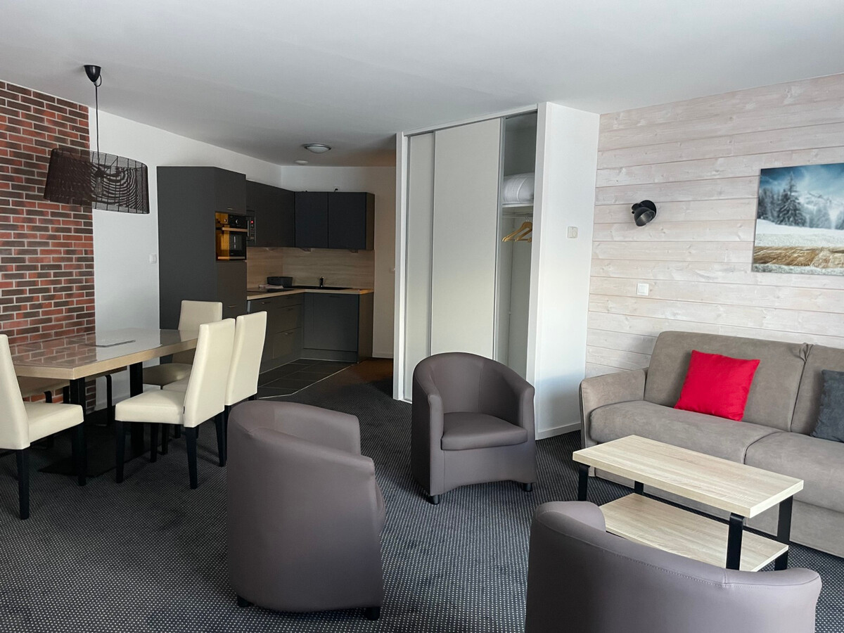 Studio cabine 6 pers à Gourette, piscine, vue pistes - Photo 1