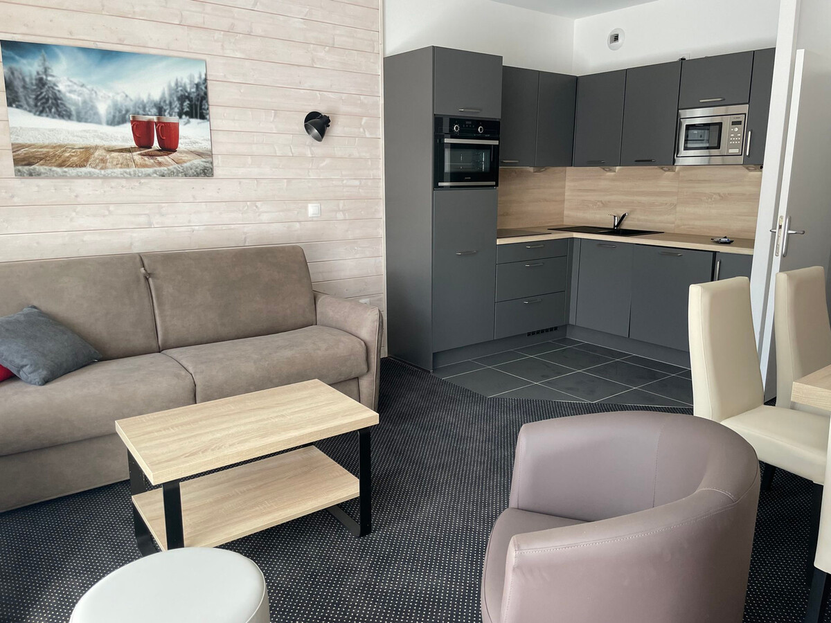 Studio 6 pers Gourette, vue pistes et piscine - Photo 1