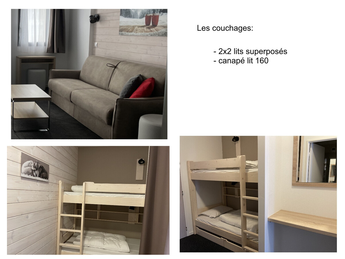 Studio 6 pers Gourette, vue pistes et piscine - Photo 8